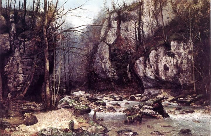 Gustave Courbet The Stream of the Puits-Noir at Ornans